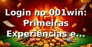 Login no 001win: Primeiras Experiências e Descobertas